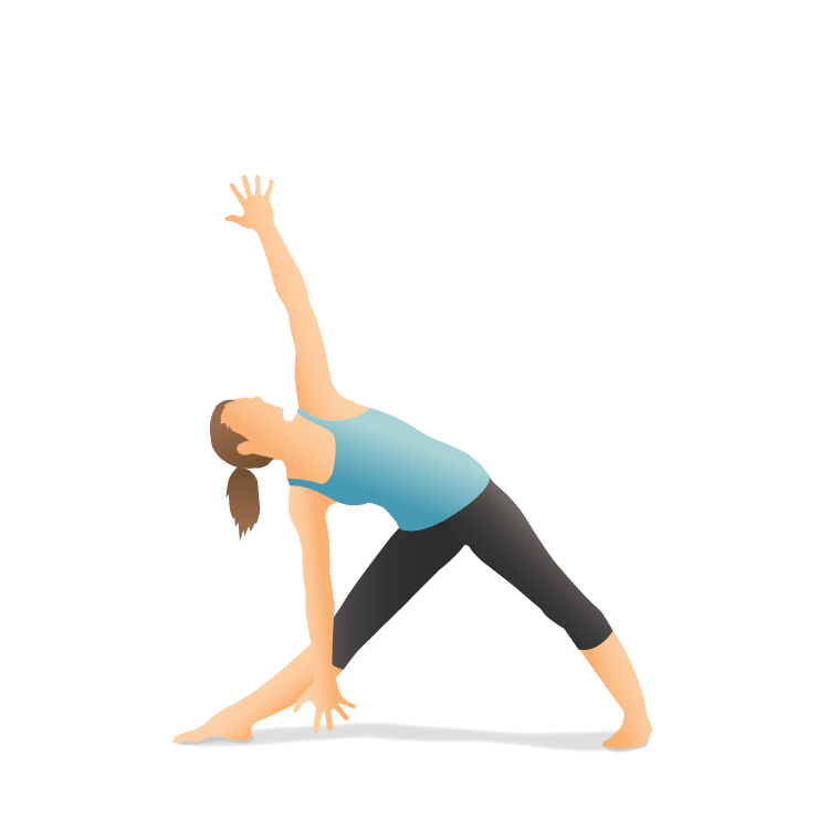 Yoga Pose: Triangle (Trikoṇāsana)