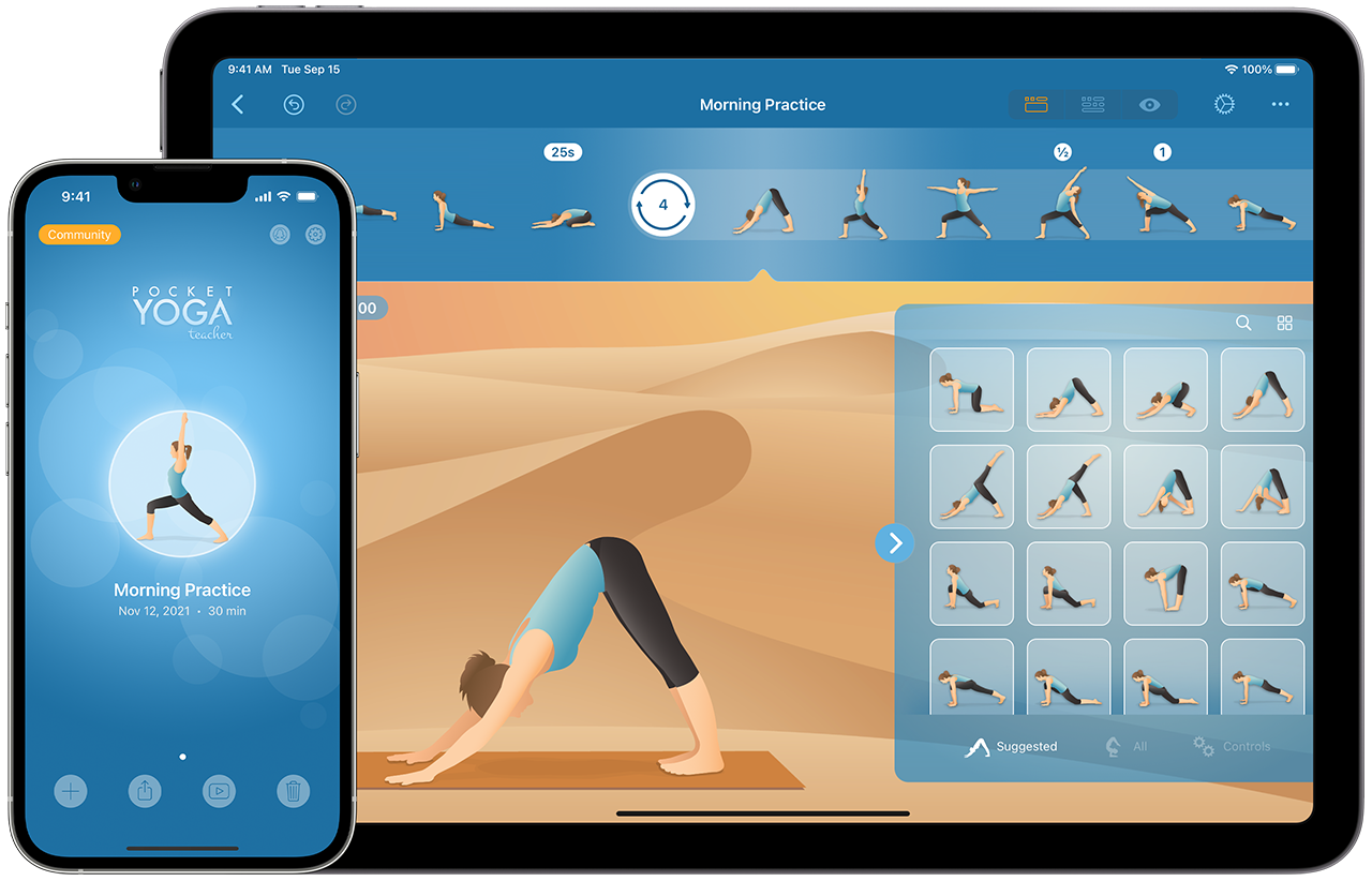 Pocket Yoga Teacher iPhone 13 and iPad